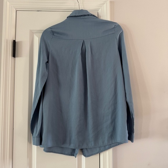 Princess Polly Chloe Slate Button Down - Top Only - 
 Blue Blouse Size 2 - Picture 9 of 9